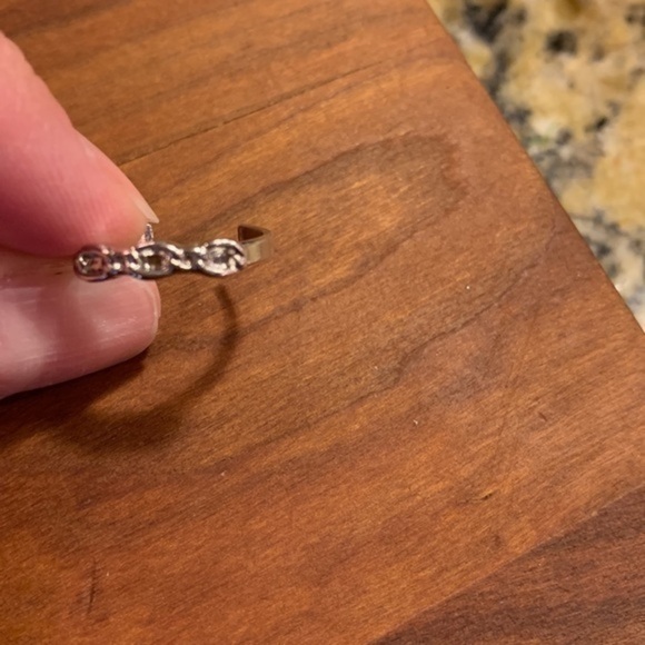 Silver coated Toe Ring OS - Picture 3 of 3